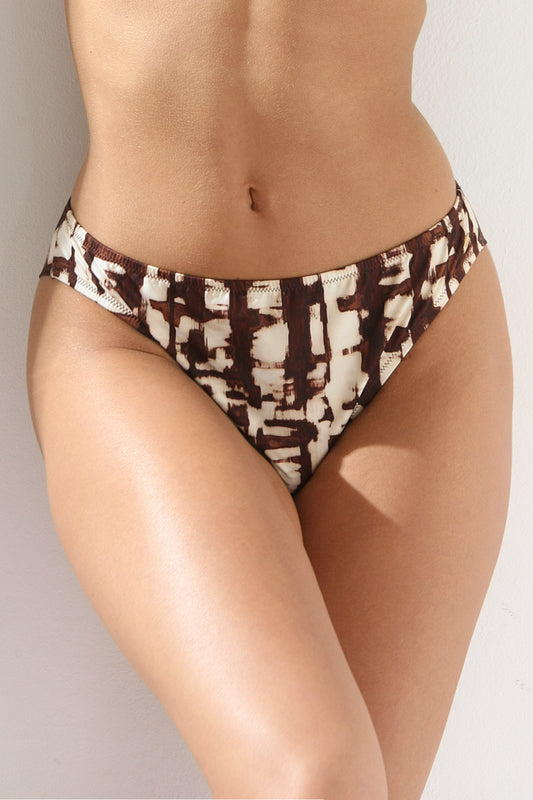 Slip de baie brazilian cu talie medie Fez DS650