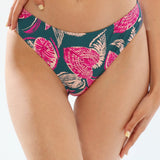 Slip de baie clasic verde imprimat RAPALLO DS652