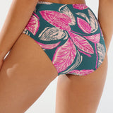 Slip de baie clasic lat verde imprimat RAPALLO DS653
