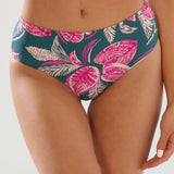 Slip de baie clasic lat verde imprimat RAPALLO DS653