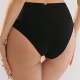 Slip de baie clasic talie inalta EASY BLACK DS684
