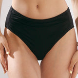 Slip de baie clasic talie inalta EASY BLACK DS684