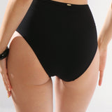 Slip de baie clasic talie inalta EASY BLACK DS685