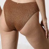Slip de baie clasic maro SCILLA DS728