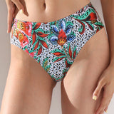 Slip de baie clasic talie inalta imprimat ALGHERO DS757