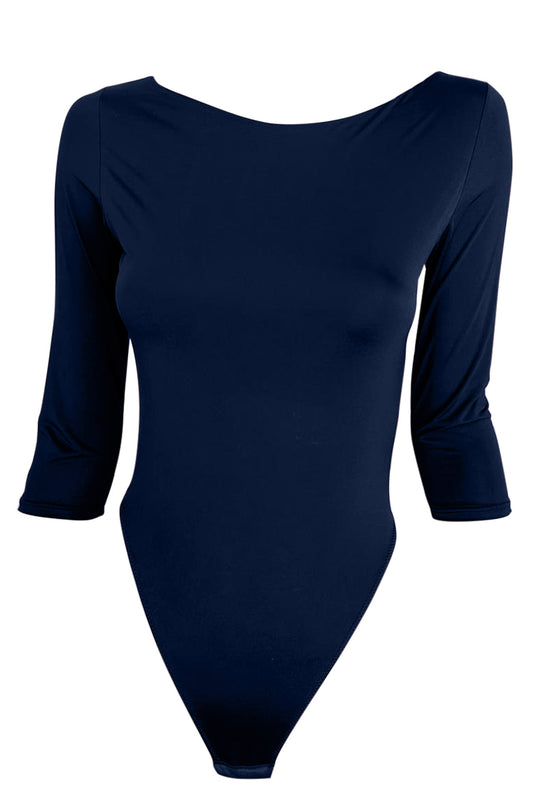 Body din microfibra bleumarin ELLY_RED B0067