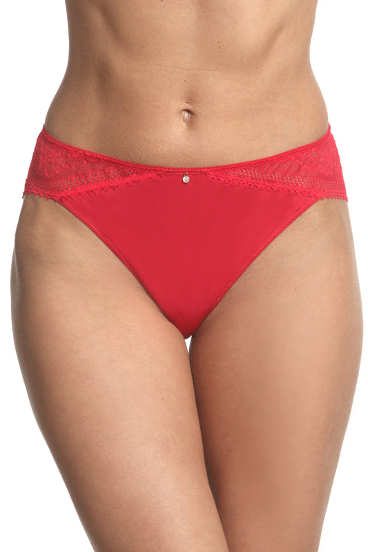 Medium Brazilian panties EMMY RED S1817