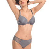 Gray soft cup bra Evelyn R1579