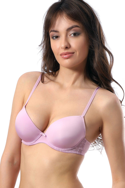 Sutien push-up Bretele Reglabile Evelyn R1577 mov