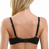 Sutien din bumbac negru clasic FIONA R0485