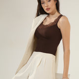 Maiou cu cașmir și modal maro C0196