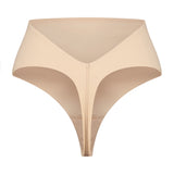 Tanga modelator cu spate decupat bej LBMWTH