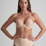 Tanga modelator cu spate decupat bej LBMWTH