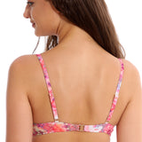 Sutien de baie clasic fucsia imprimat MARACANA DR506