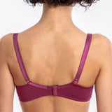 Sutien clasic din microfibra bordo NINA R1309