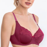 Sutien clasic neburetat bordo NINA R1321
