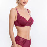 Sutien clasic neburetat bordo NINA R1321