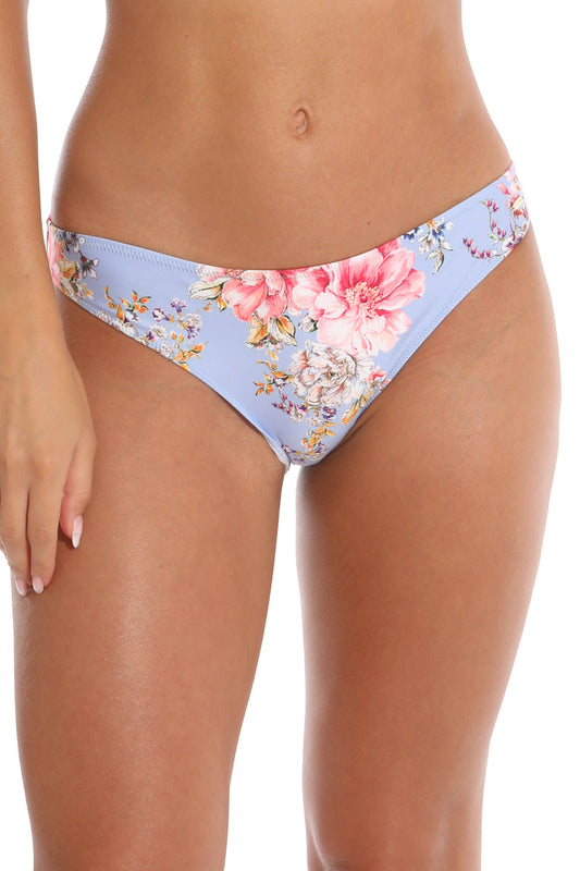 Slip de baie clasic Albastru imprimat Paloma DS502