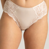 Chilot clasic bumbac si dantela FIONA S1507 nude