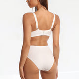 Sutien din bumbac alb FIONA R0482