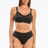 Sutien din bumbac negru FIONA R0482