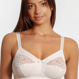 Sutien din bumbac alb FIONA R0482