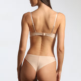 Sutien super push up din microfibra nude LIDIA R0791
