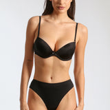 Sutien super push up din microfibra LIDIA negru R0791