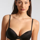 Sutien super push up din microfibra LIDIA negru R0791
