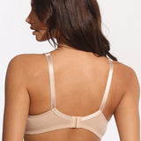 Sutien clasic bumbac cu dantela nude Fiona R1103