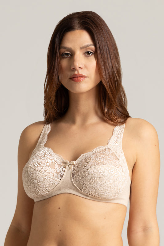 Sutien bumbac cu dantela Fiona R1103