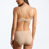 Sutien clasic bumbac cu dantela nude Fiona R1103