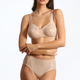 Sutien clasic bumbac cu dantela nude Fiona R1103