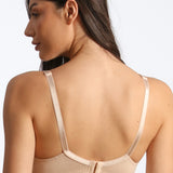 Sutien clasic bumbac cu dantela nude Fiona R1103