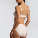 Chilot clasic talie înaltă din bumbac alb ADELIA S1557