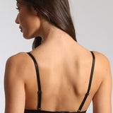 Sutien push up din bumbac negru ADELIA R1422