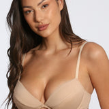 Sutien push up din bumbac bej ADELIA R1422