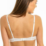 Sutien bralette din bumbac alb ADELIA R1423