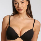 Sutien push up din microfibra negru LUCIANA R1425