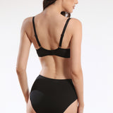 Sutien clasic din dantela OLGA R1447 negru