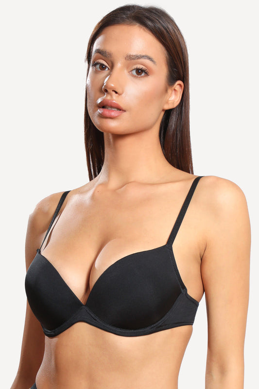 Sutien super push-up negru SOFIA R1668