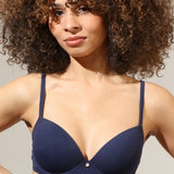 Sutien push-up albastru AMBRA R1684