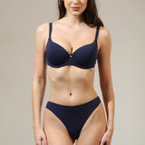 Sutien clasic cupe soft subtiri albastru AMBRA R1686