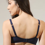 Sutien clasic cupe soft subtiri albastru AMBRA R1686