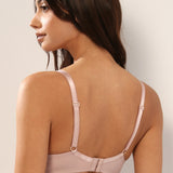 Sutien clasic neburetat decoltat roz pudra KATE R1700