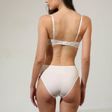 Sutien clasic decoltat ecru PETRA R1737