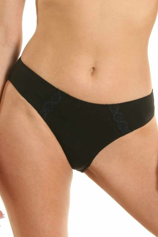 Chilot clasic din bumbac negru ISA S0531