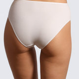 Chilot clasic cu talie înaltă din bumbac alb FIONA S0727