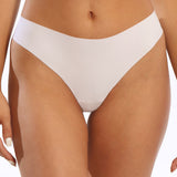 Chiloti brazilieni albi fara cusaturi LUCIA S0783NJ