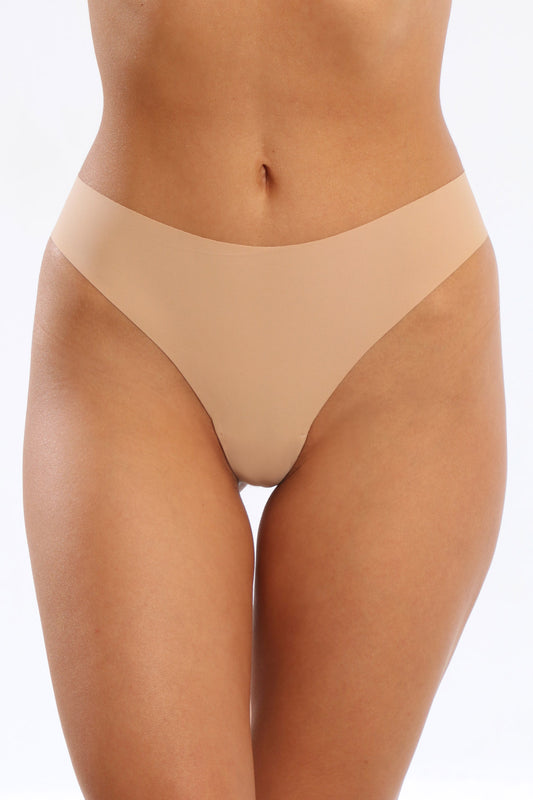Chiloti brazilieni fara cusaturi bej LUCIA S0783NJ